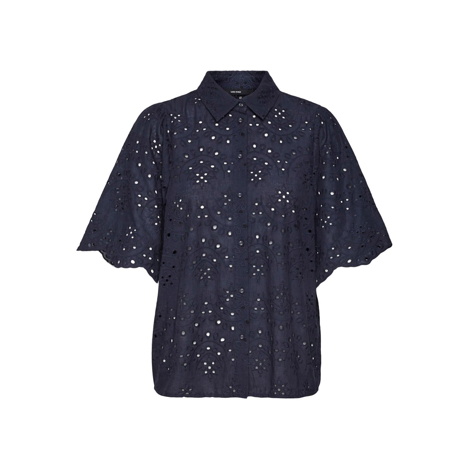 Vero Moda Blouse Vmhay 2/4 Emb Shirt Wvn Spe 10303614 Navy Blazer Dames Maat - L