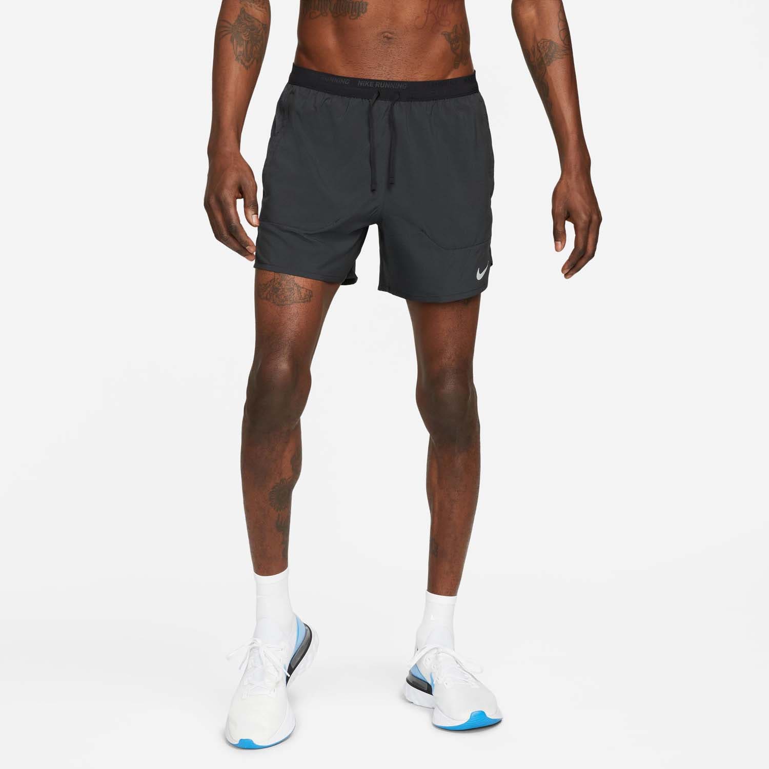 Nike - Dri-FIT Stride 5'' Brief-Lined Running Shorts - Hardloopshort maat 3XL, grijs