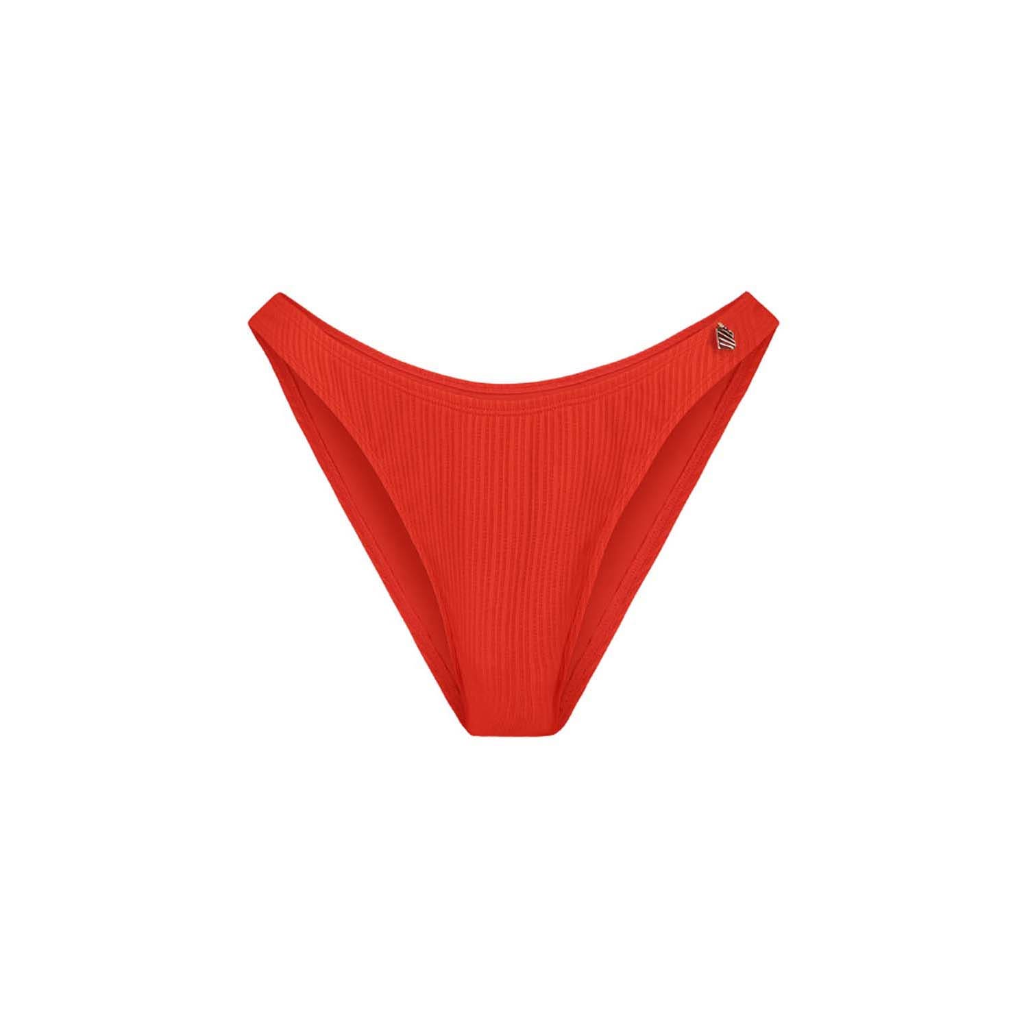 Fiery Red high leg bikinibroekje