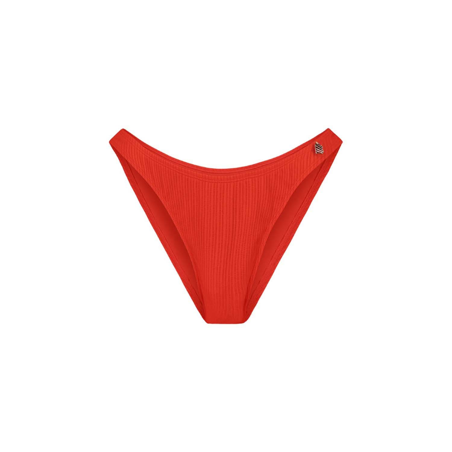 Beachlife Fiery Red Waist Bottom