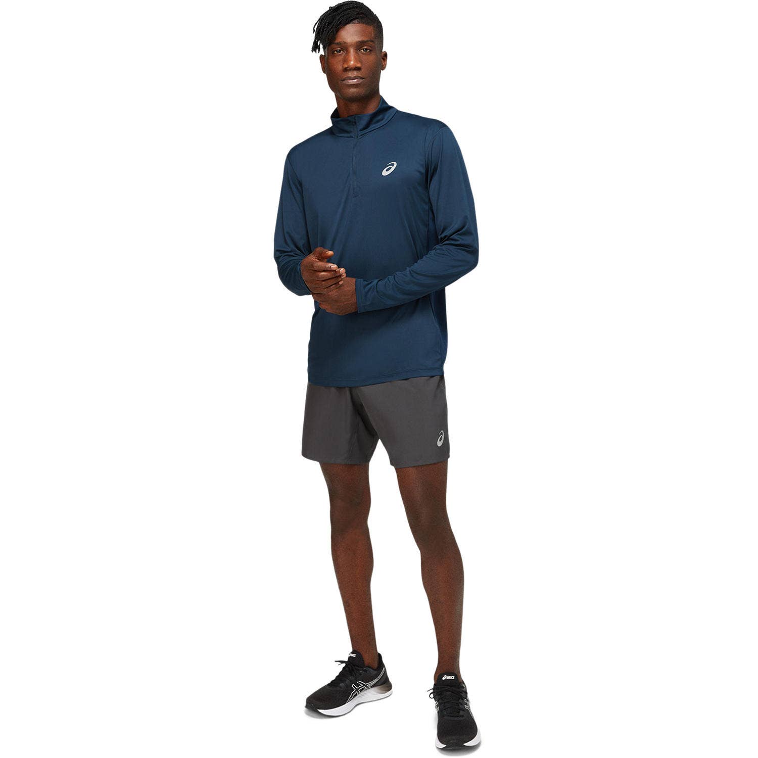 Asics Core Sportshirt - Maat S  - Mannen - donker blauw