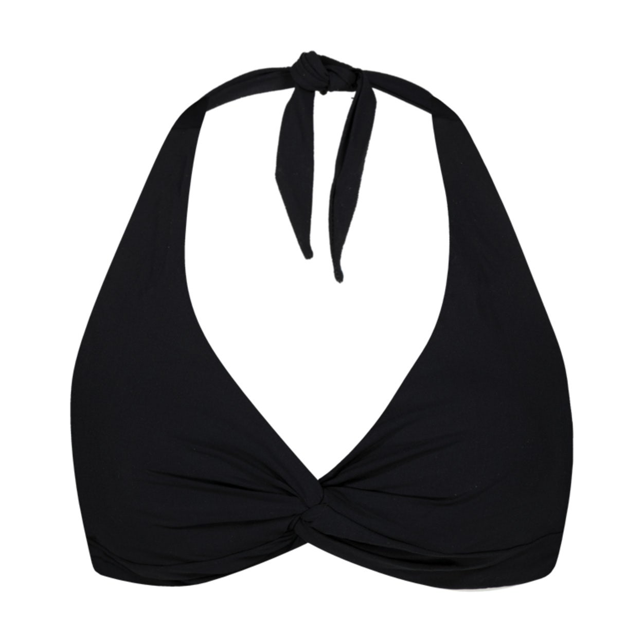 Barts Solid Cross Halter Bikini Top - Black