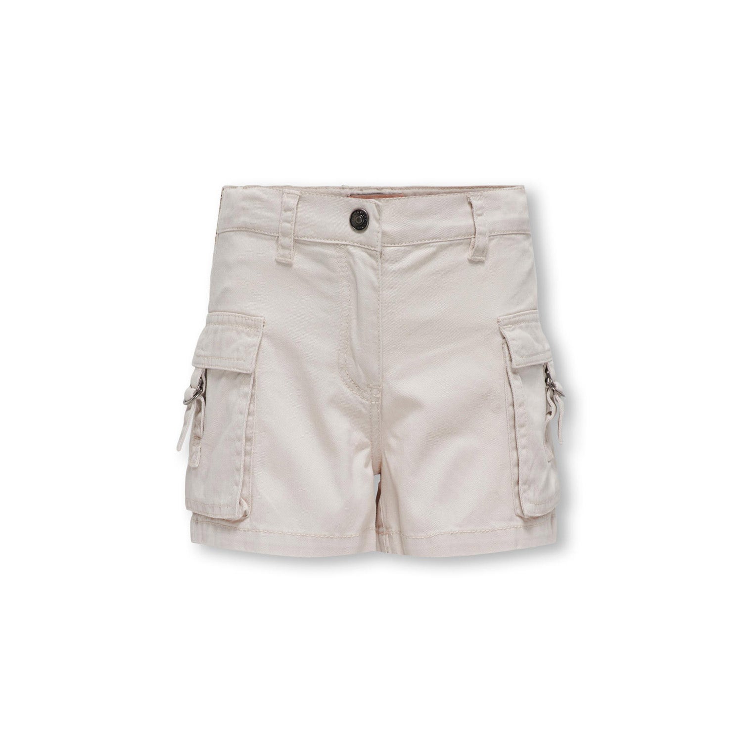 Only KIDS GIRL cargo short KOGSTINE ecru Korte broek Meisjes Katoen Effen 128