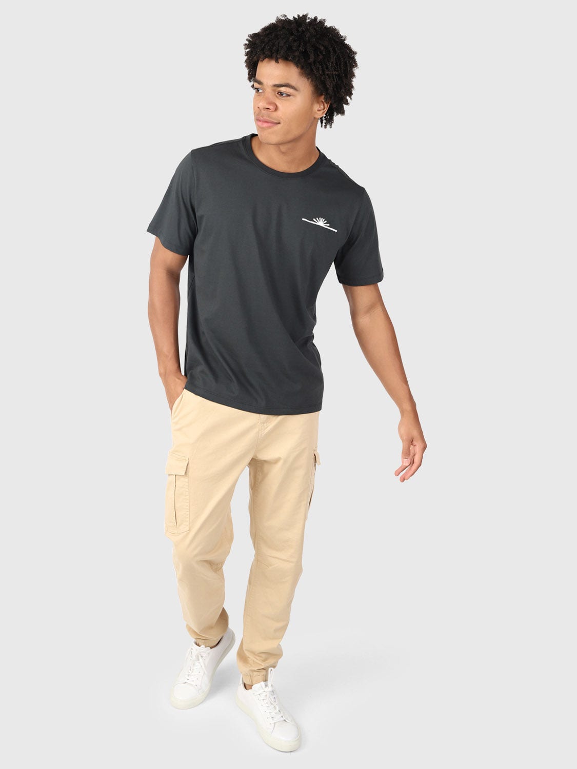 Brunotti Sun-Logo Heren T-shirt - Zwart - L