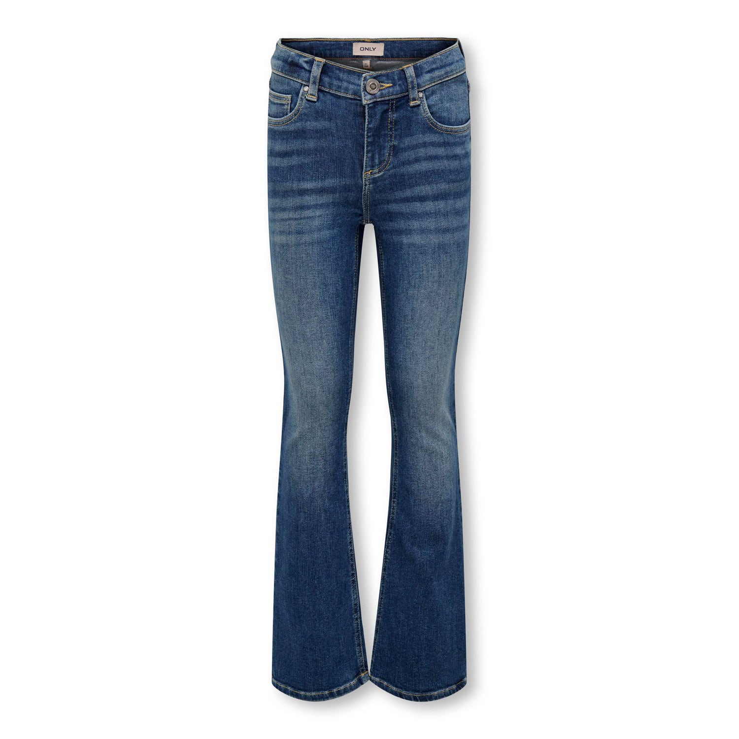 Only KIDS GIRL flared jeans medium blue denim Blauw Meisjes Stretchdenim 146
