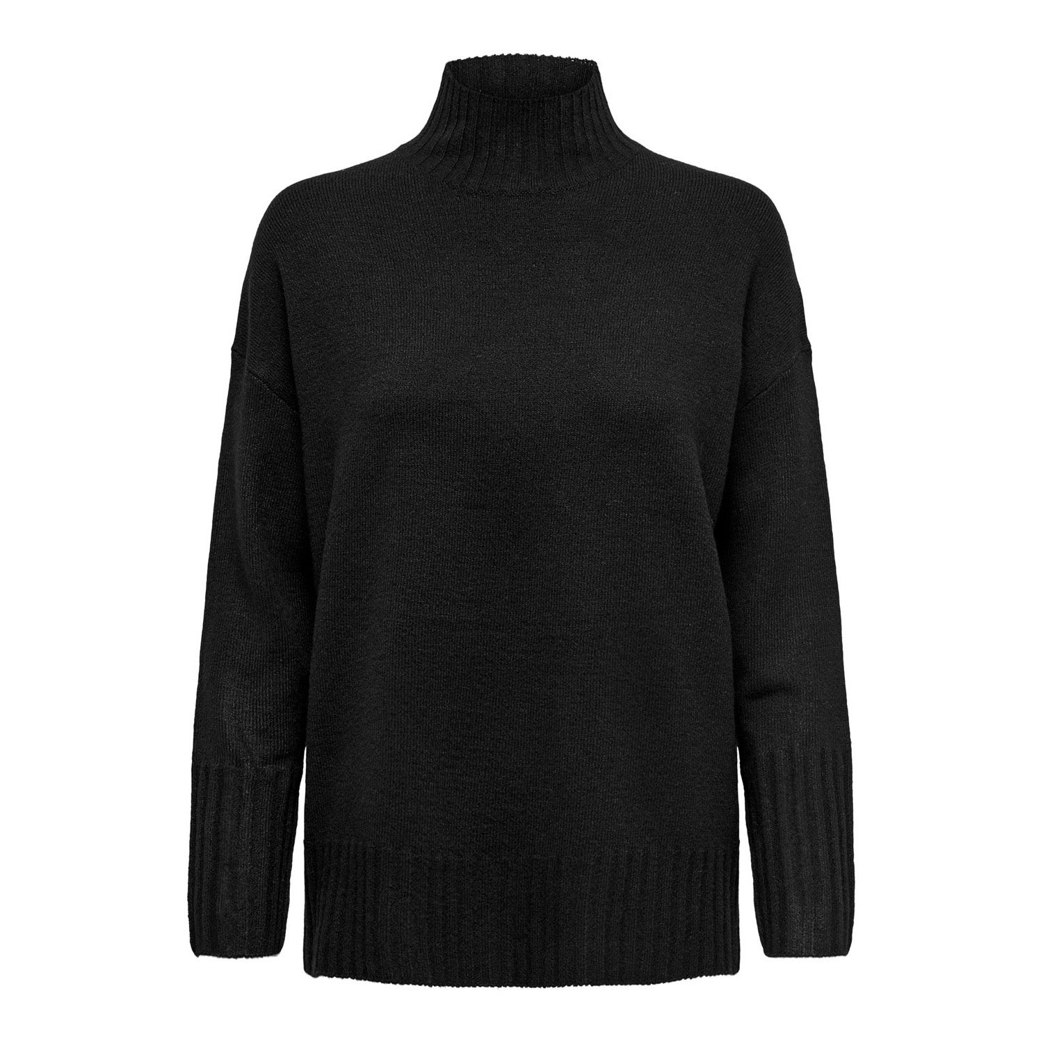 Only Trui Onlgabriel Life L/s Highneck Knt No 15297172 Black Dames Maat - L