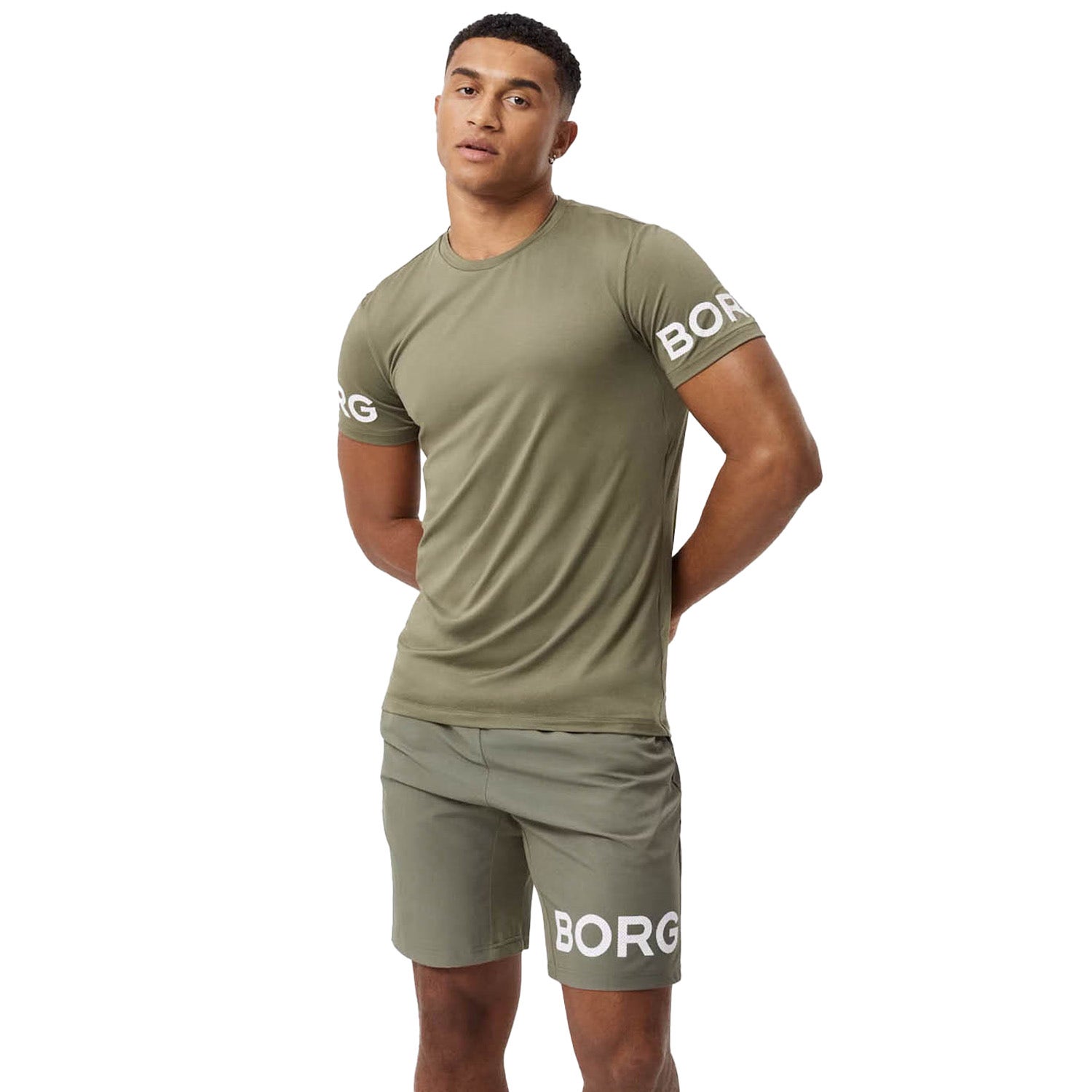 Björn Borg T-shirt - olijfgroen - Maat: XL