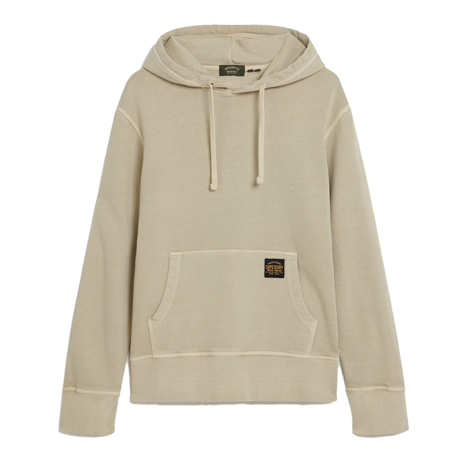 Superdry Beige Hoodie Slim Fit Katoen Beige Heren