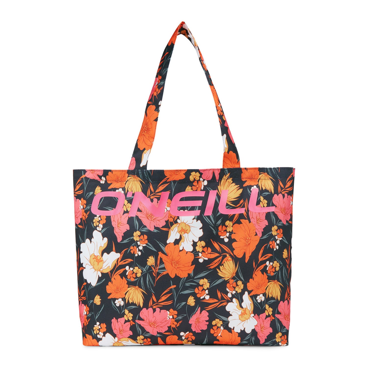 O'Neill Dames Strandtas Coastal Print Tote Black Bluemchen ZWART One Size