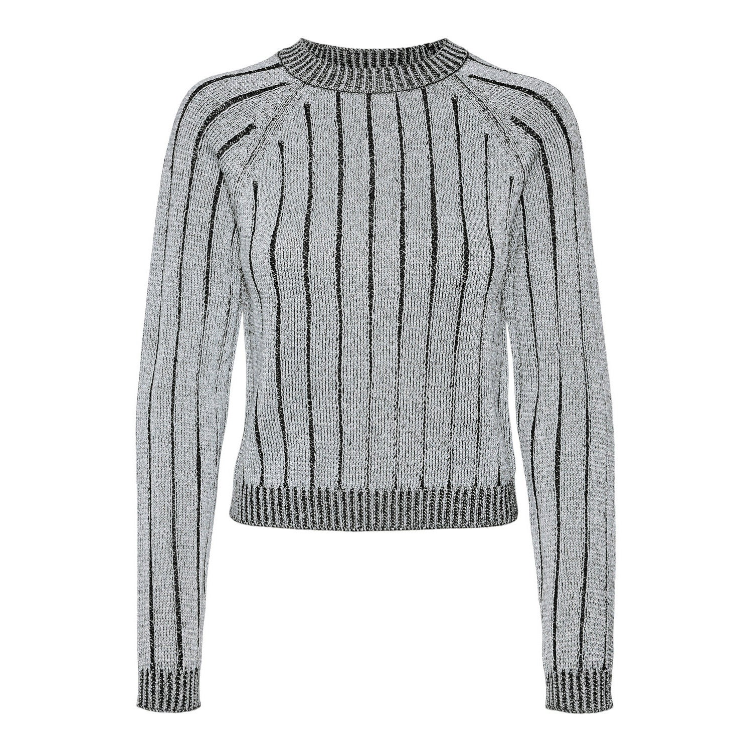 Regular fit gebreide pullover met ribstructuur met effectgaren, model 'VANJA'