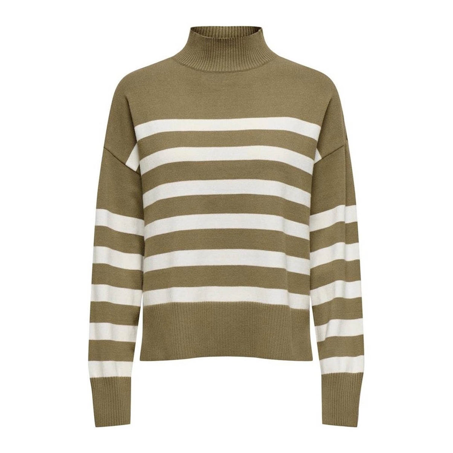 Only Trui Onlbari L/s Highneck Knt 15283109 Malt Ball/cloud Danc Dames Maat - S