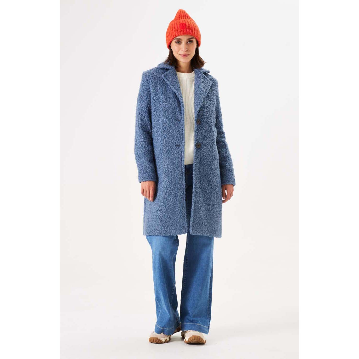 GARCIA Dames Mantel Blauw - Maat XXL