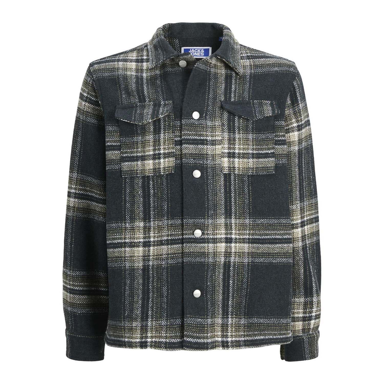 JACK&JONES JUNIOR JORVESTERBRO CHECK OVERSHIRT LS JNR Jongens Overhemd - Maat 152