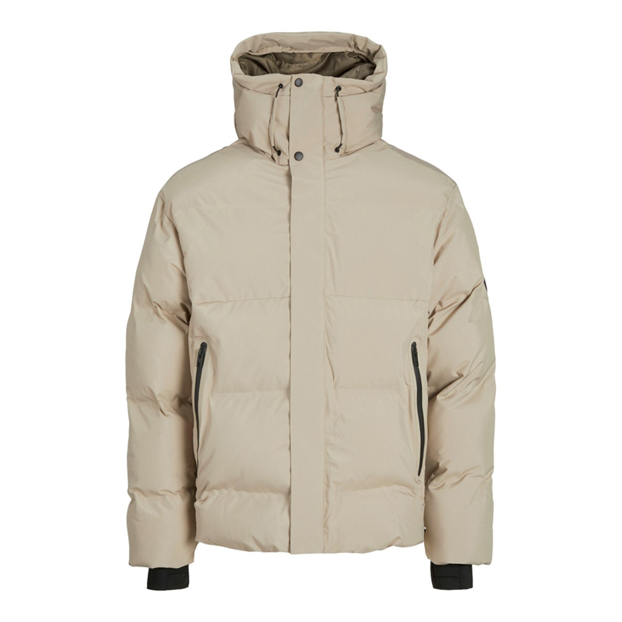 JACK & JONES CORE gewatteerde winterjas JCOALPHA beige