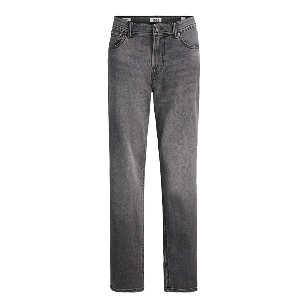 Jack & jones JUNIOR regular fit jeans JJICLARK grey denim Grijs Jongens Stretchdenim 152