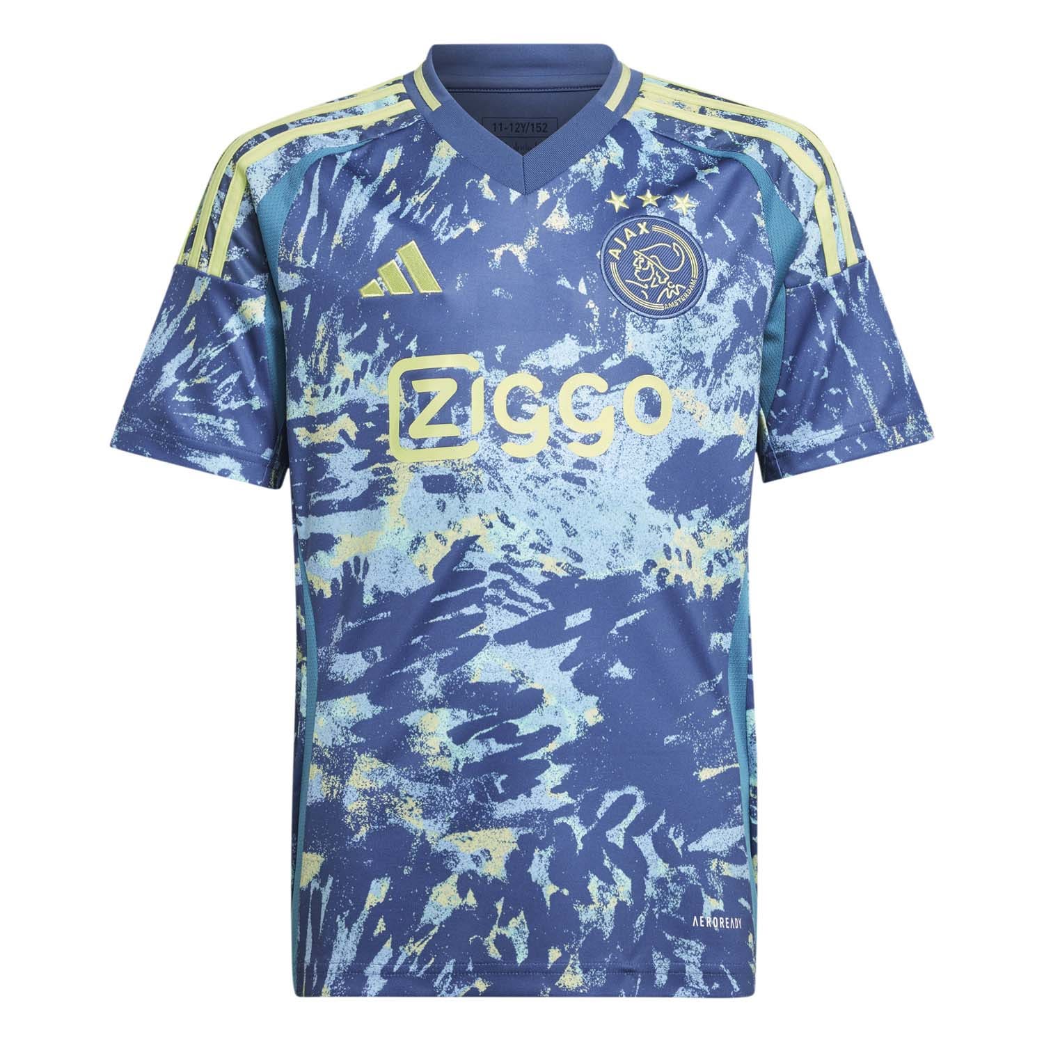 Adidas Perfor ce Junior Ajax Amsterdam voetbalshirt uit Sport t-shirt Blauw Polyester V-hals 140