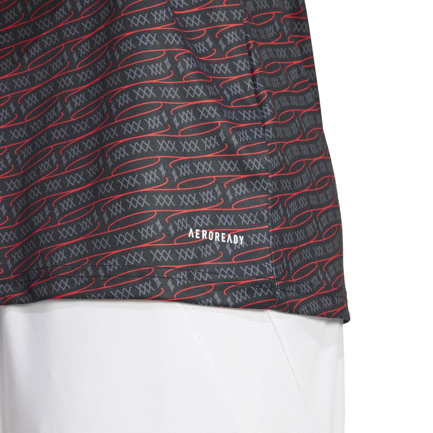 adidas Ajax Pre-Match Trainingsshirt 2024-2025 Zwart Rood Wit
