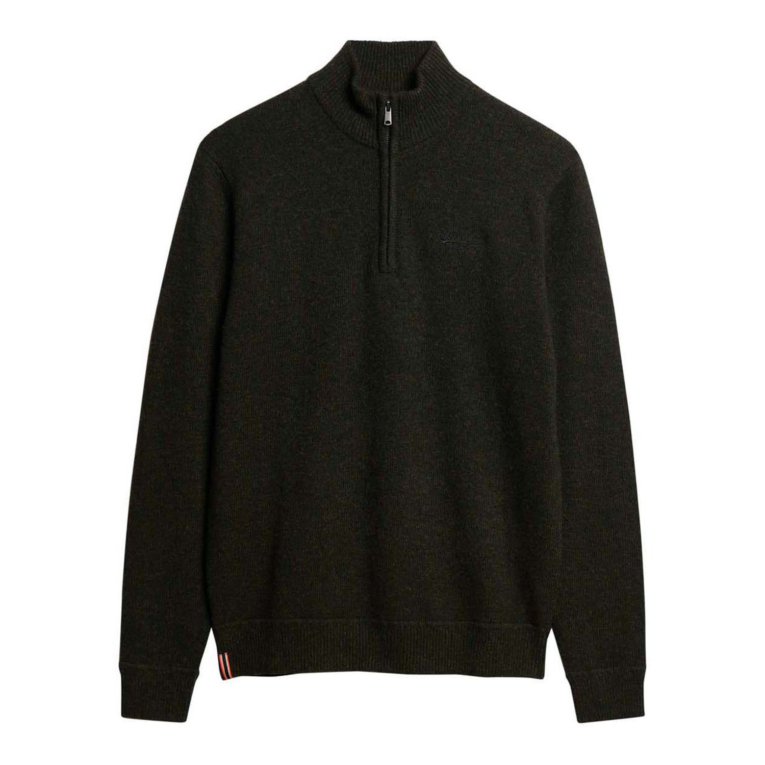 Superdry ESSENTIAL EMB KNIT HALF ZIP Heren Trui - Maat S
