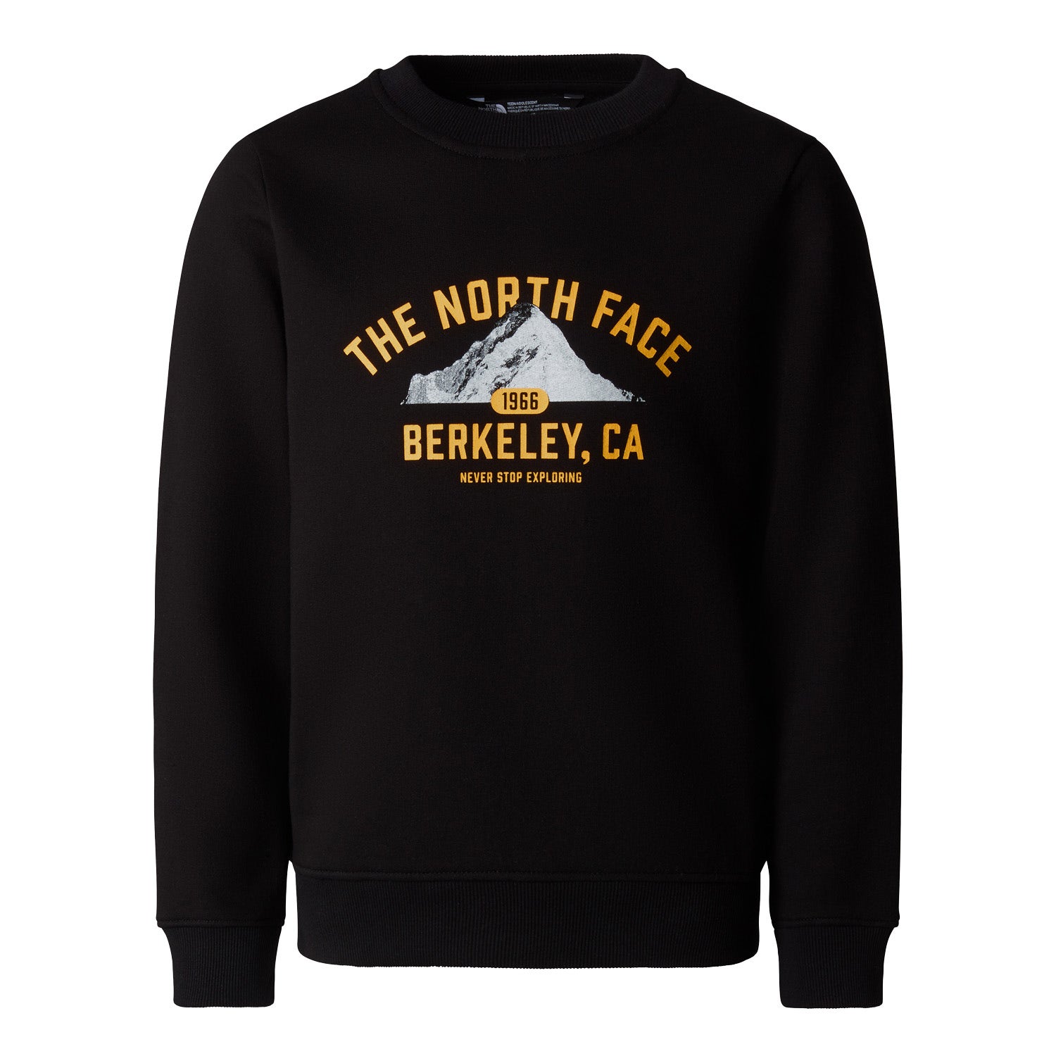 The North Face sweater zwart Trui Katoen Ronde hals Printopdruk 170 176