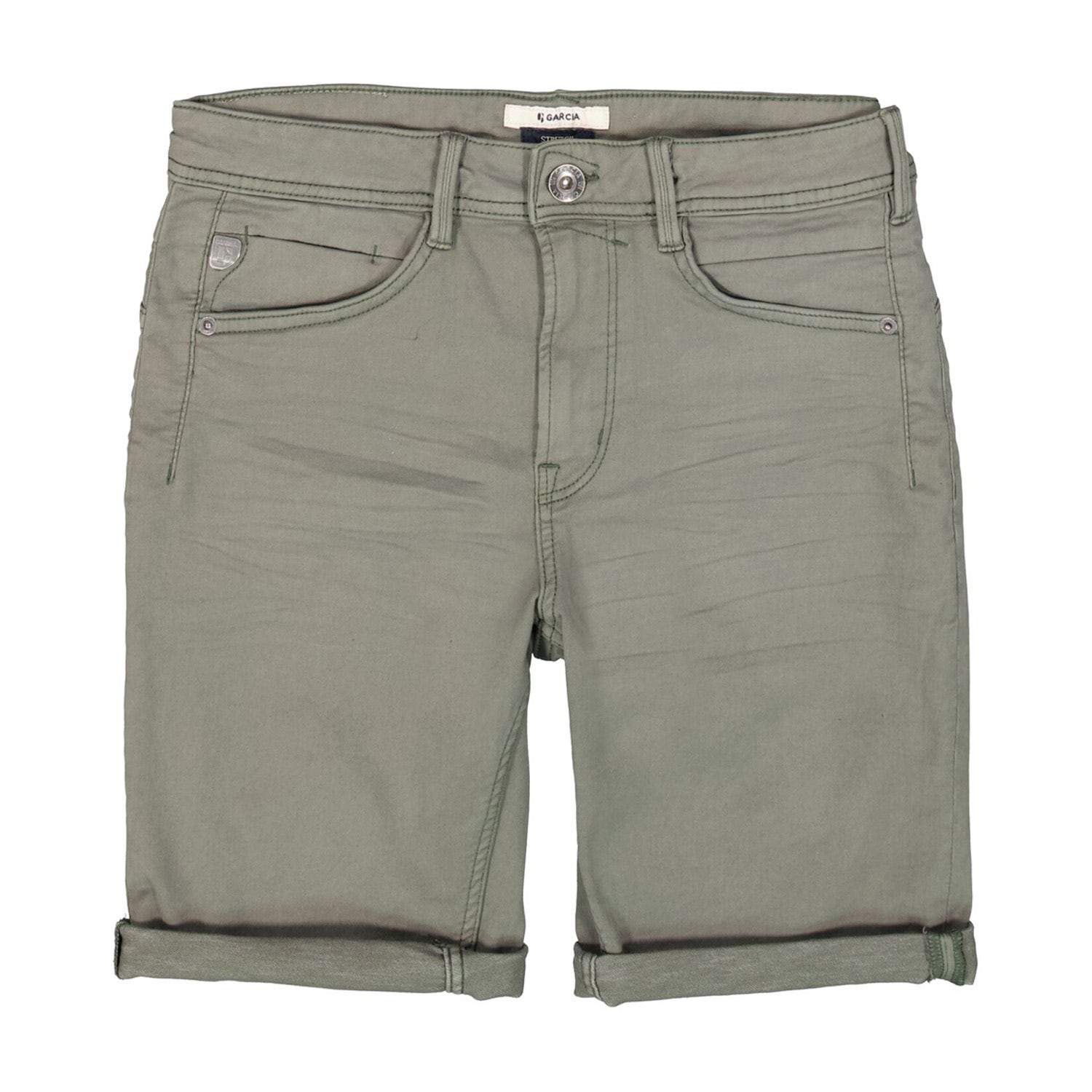Rocko 695 Slim Denim Shorts - Groen