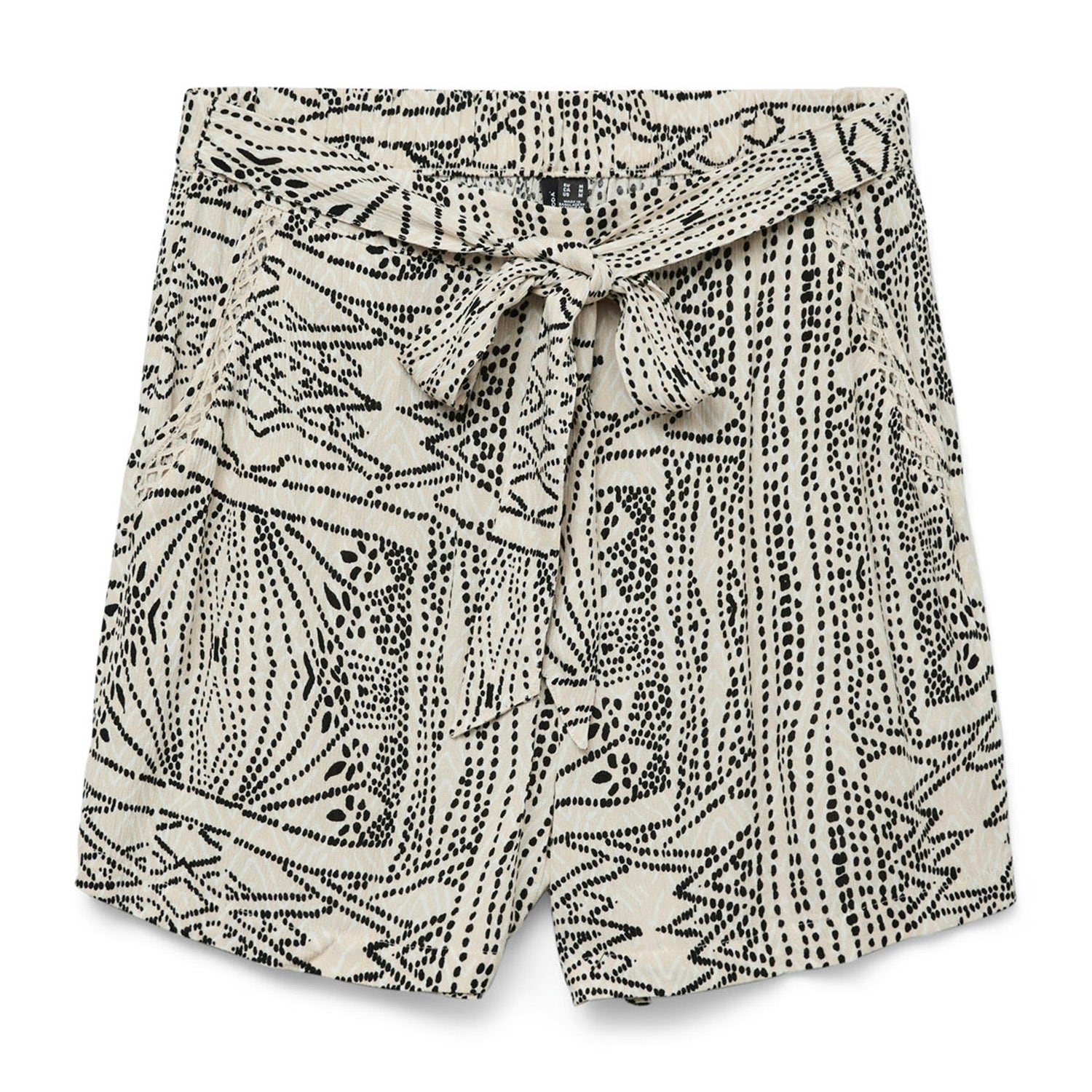 VERO MODA rechtvallend high waist casual short crème