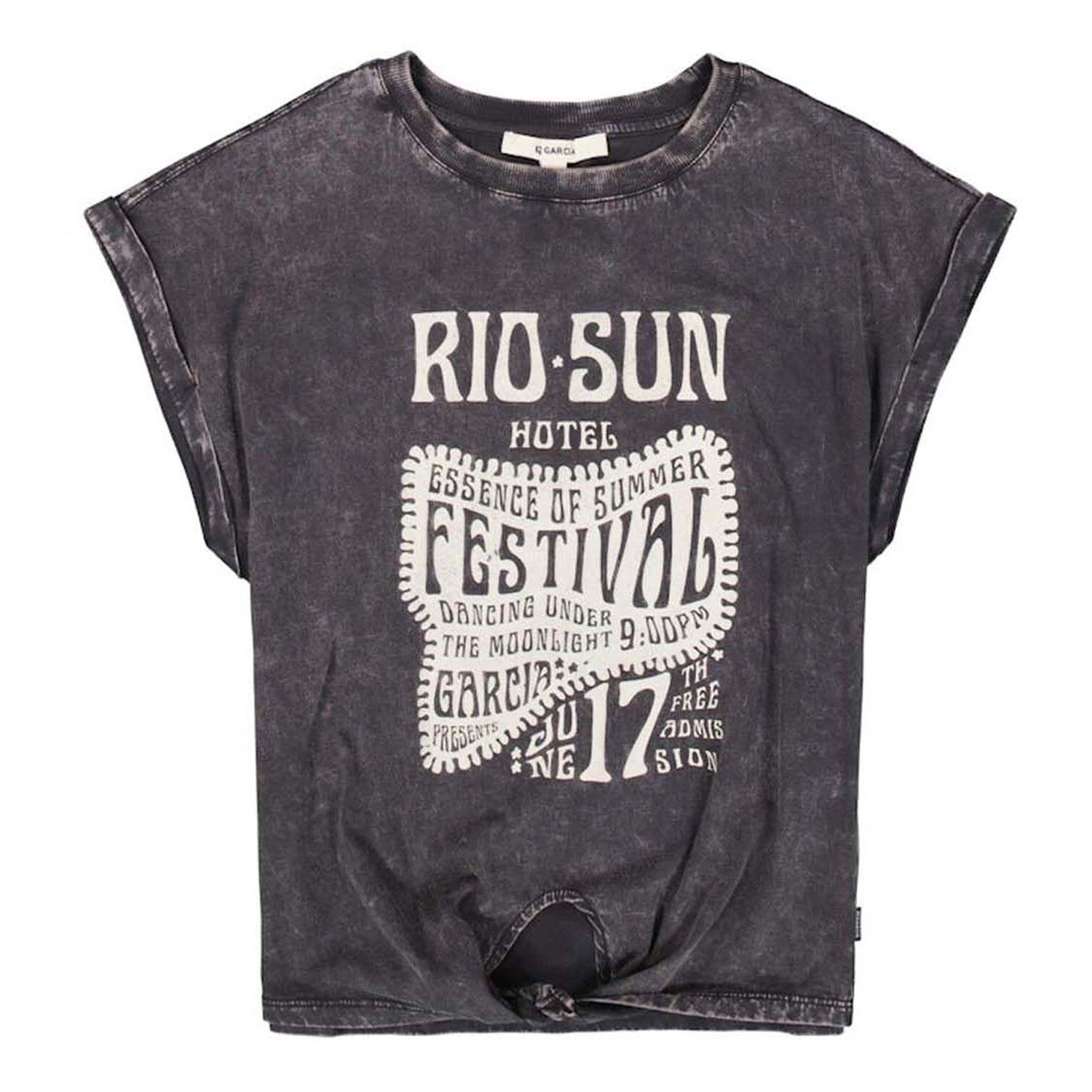 Garcia T-shirt met gewassen look voor meisjes