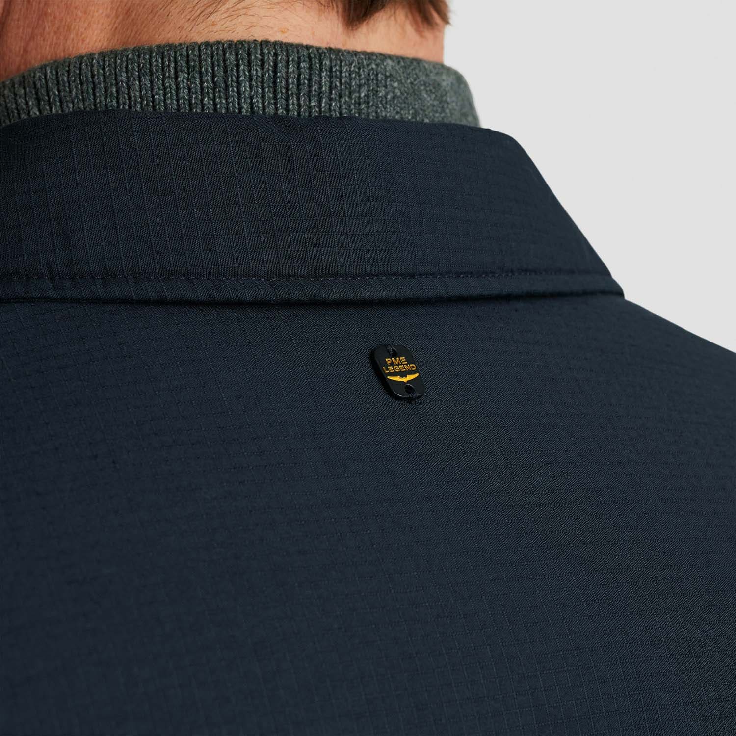 Shirt jacket met ribstructuur