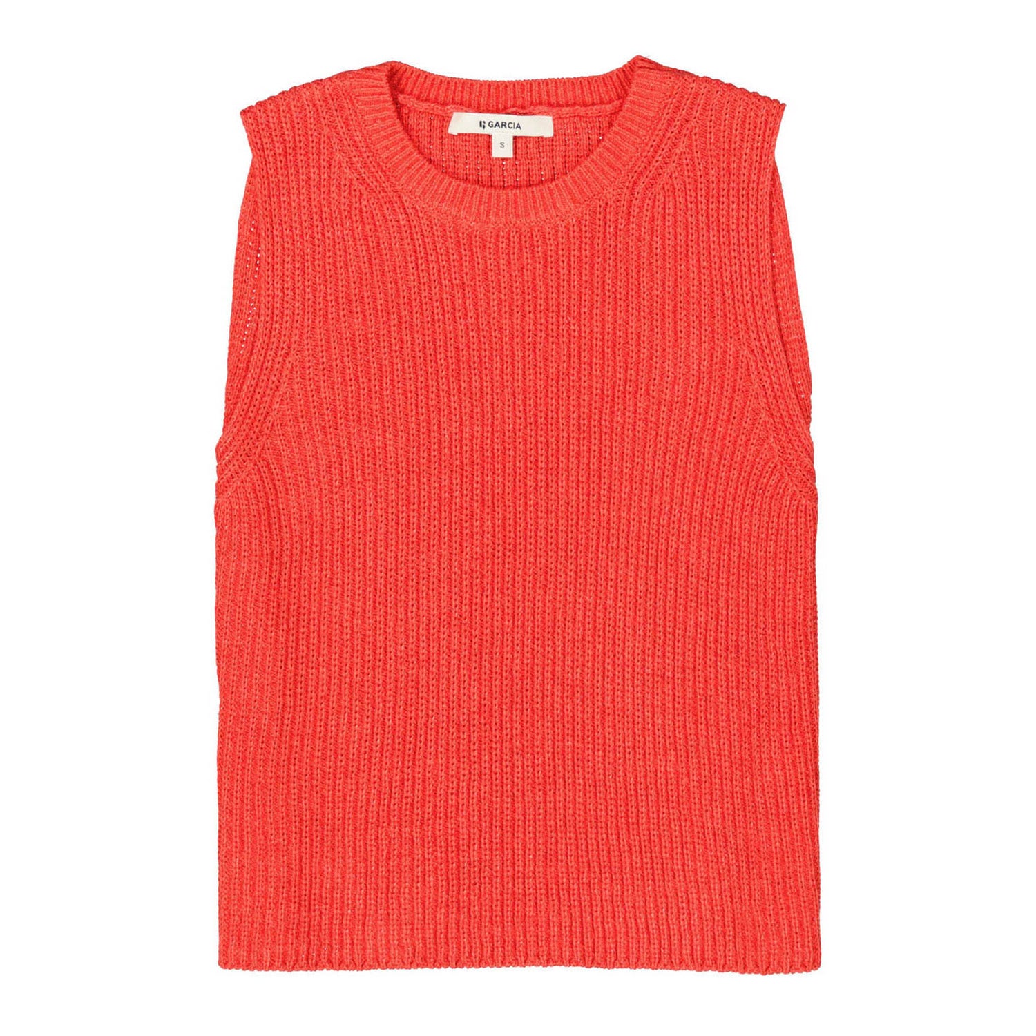 Garcia top rood fijn gebreid