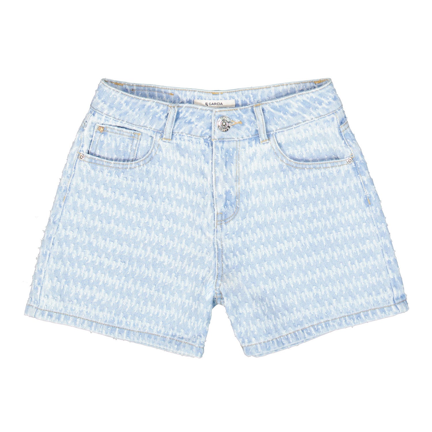 Garcia denim regular denim short light blue denim