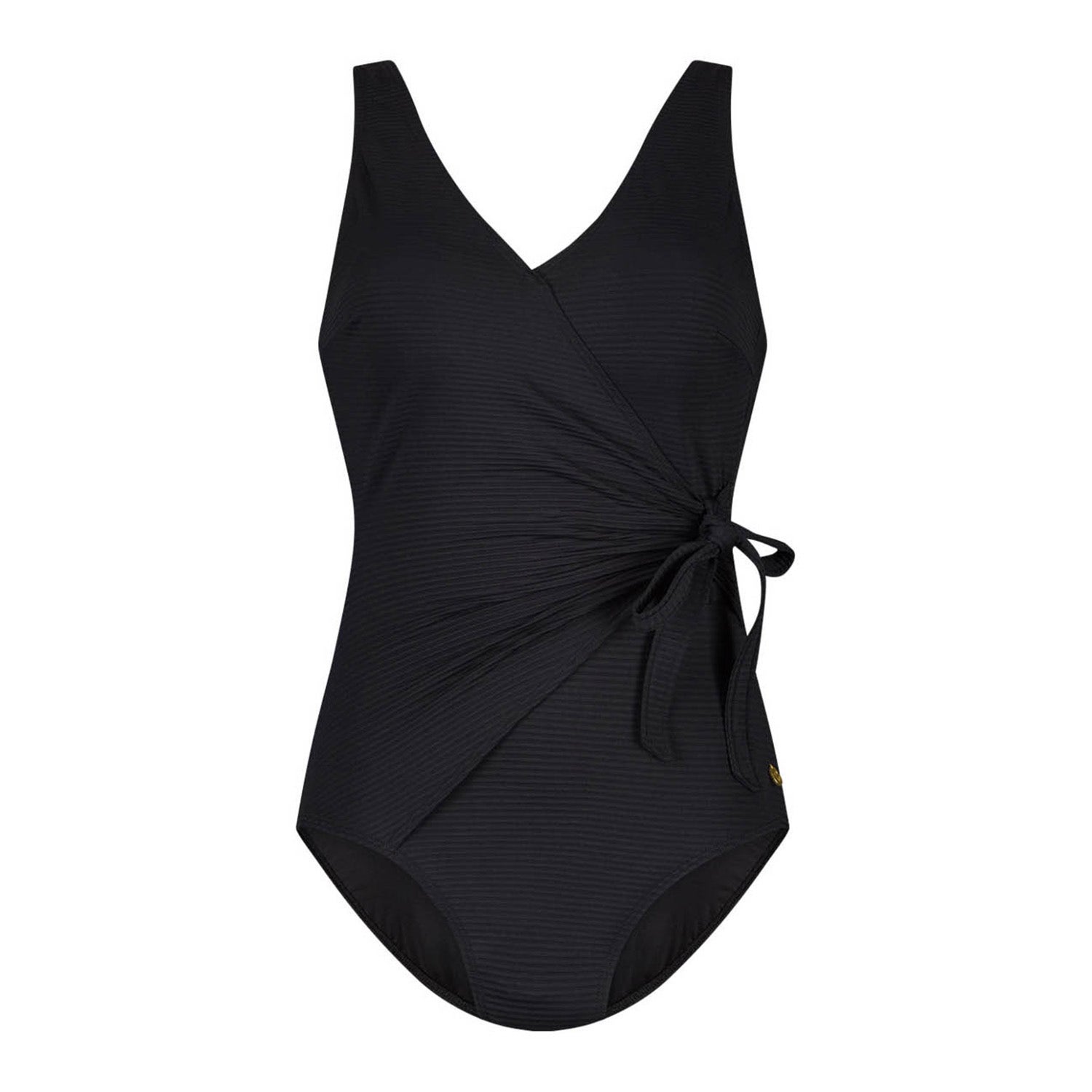 Ten Cate Beach TC WOW badpak met ribstructuur zwart