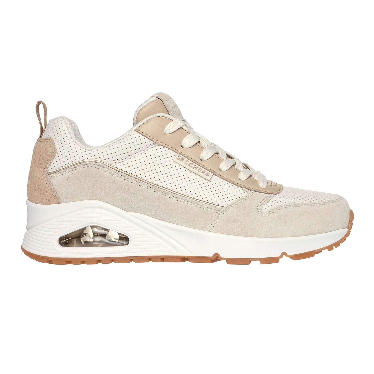 Skechers Uno Two Much Fun Beige Taupe 177105TPNT