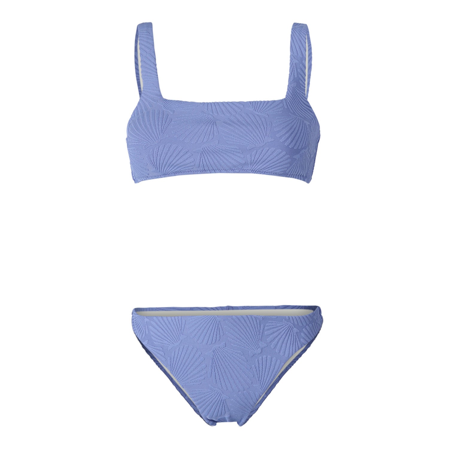 Brunotti voorgevormde crop bikini Lilly blauw