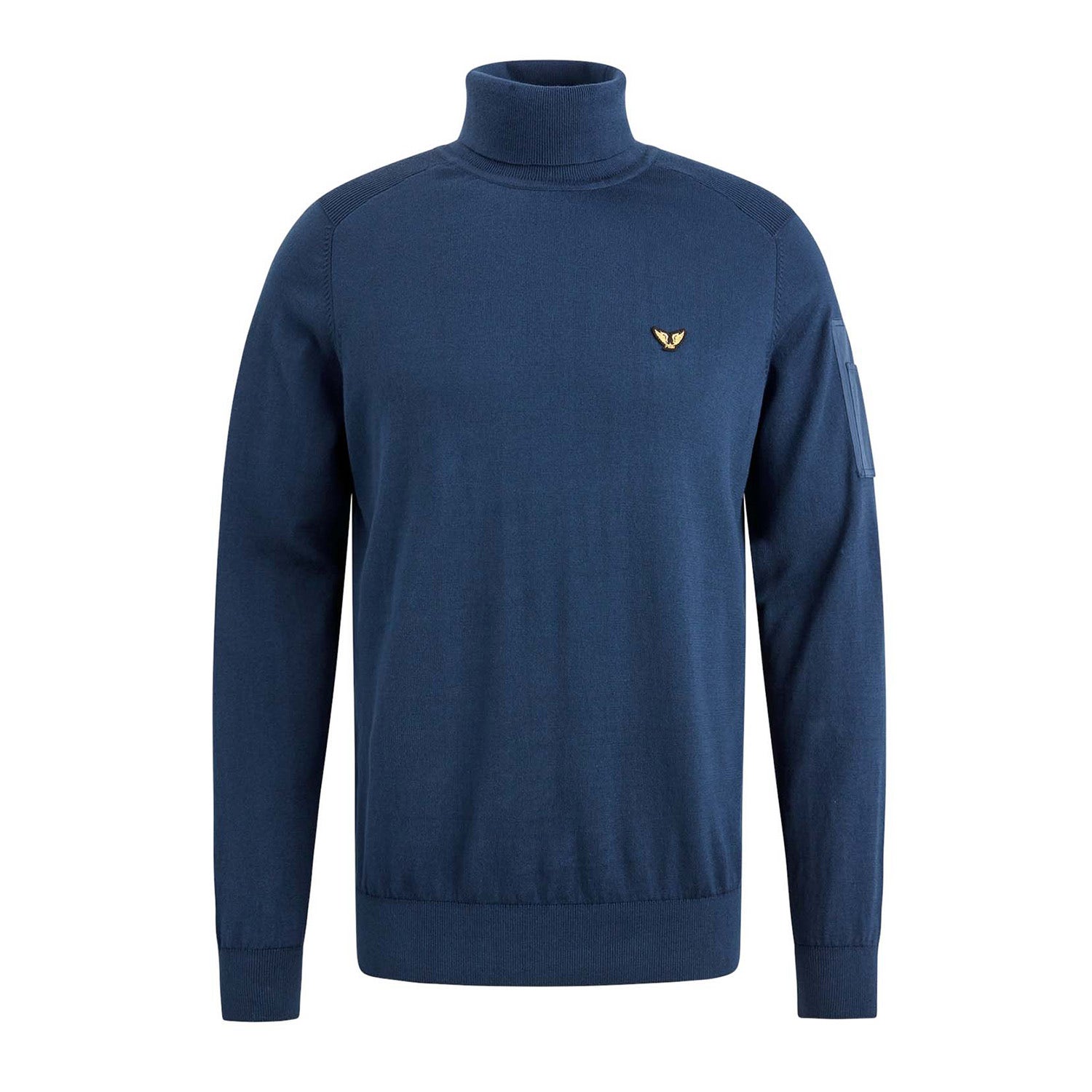 PME LEGEND Heren Truien & Vesten Turtleneck Cotton Knit Donkerblauw