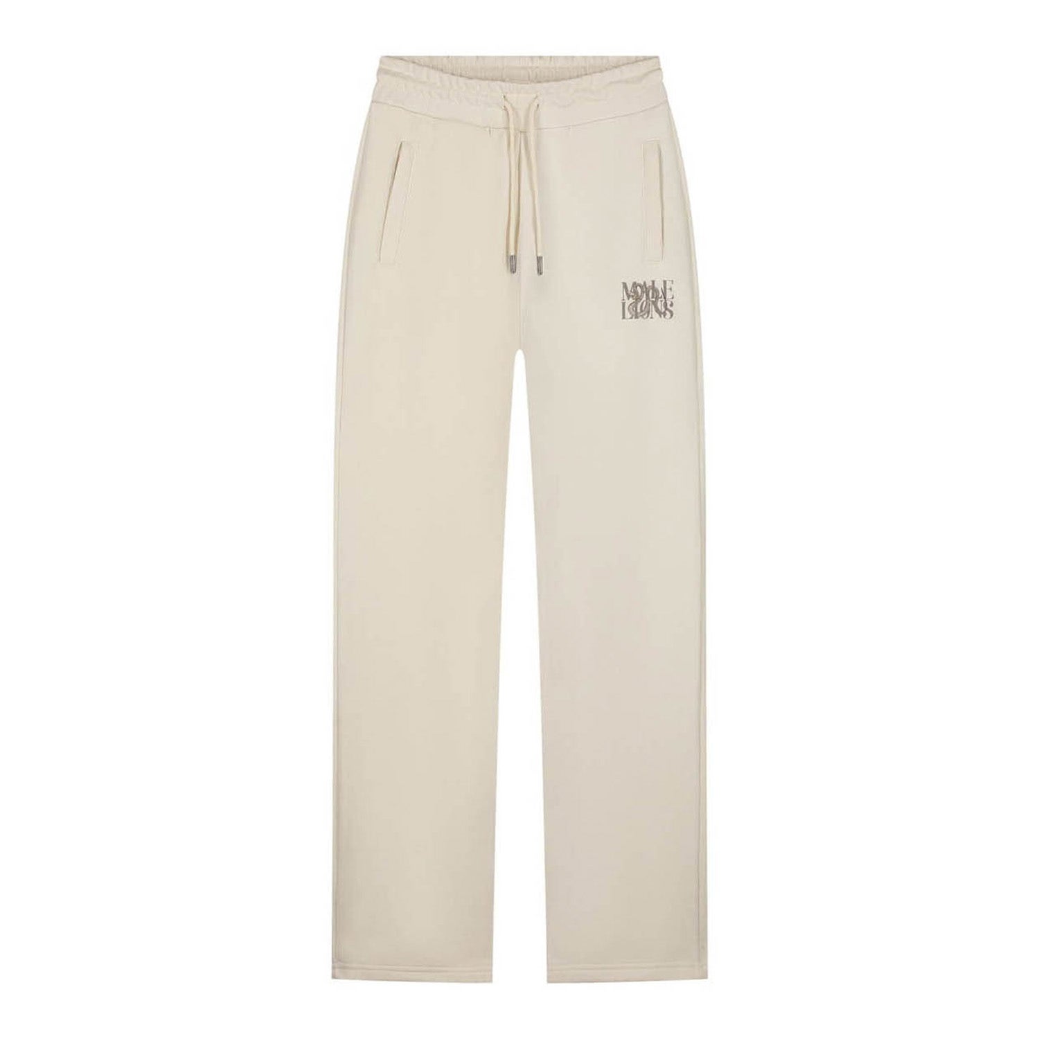 Malelions lodge straight leg sweatpants in de kleur ecru.