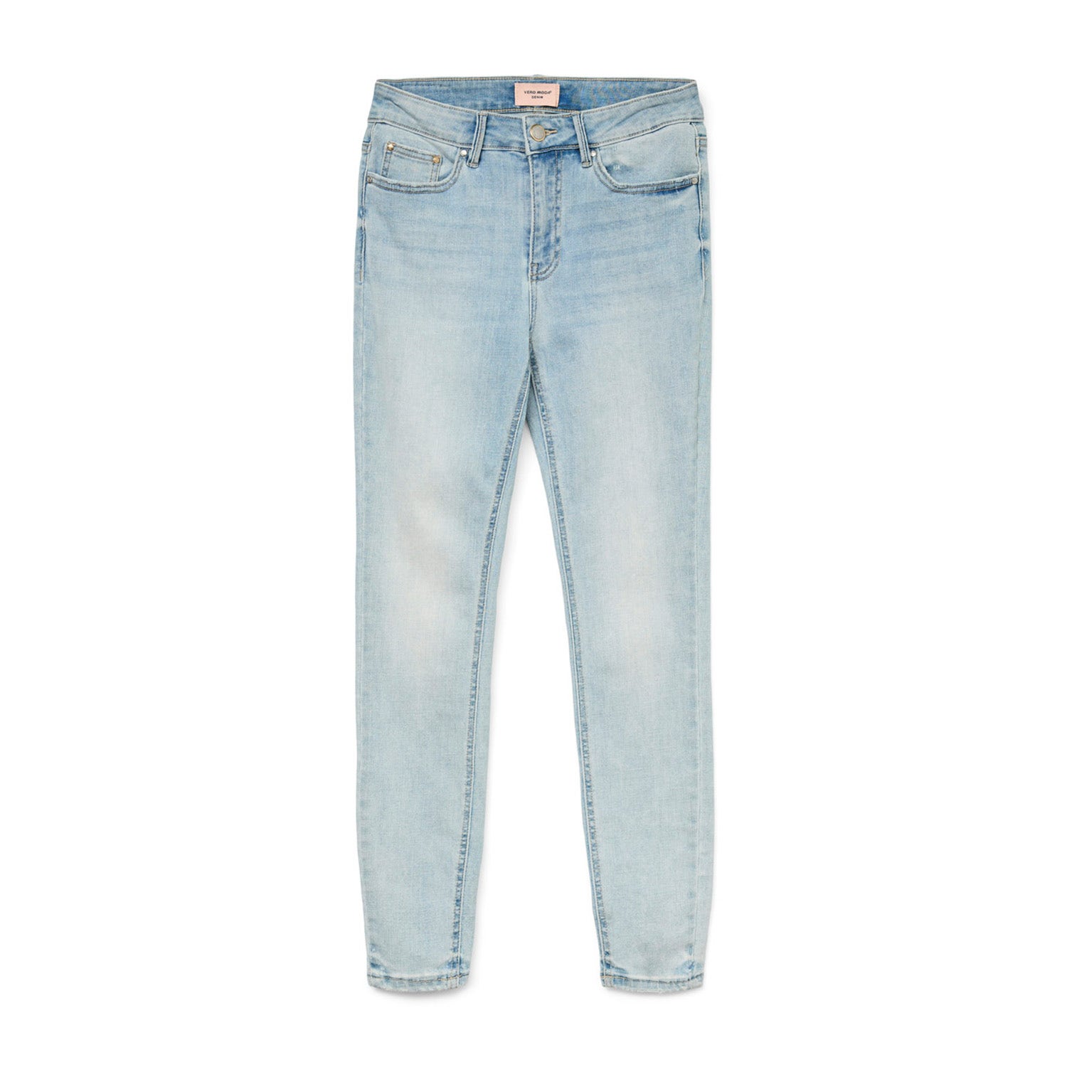 Vero Moda Jeans Vmflash Mr Skinny Jeans Li3102 Ga N 10300174 Light Blue Denim Dames Maat - W30 X L32