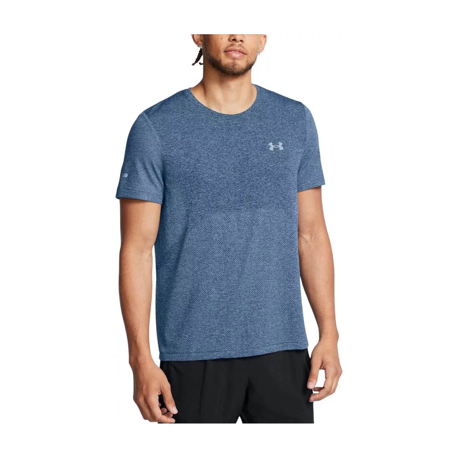 Ua Seamless Stride Ss-Blu 465 Size : XL