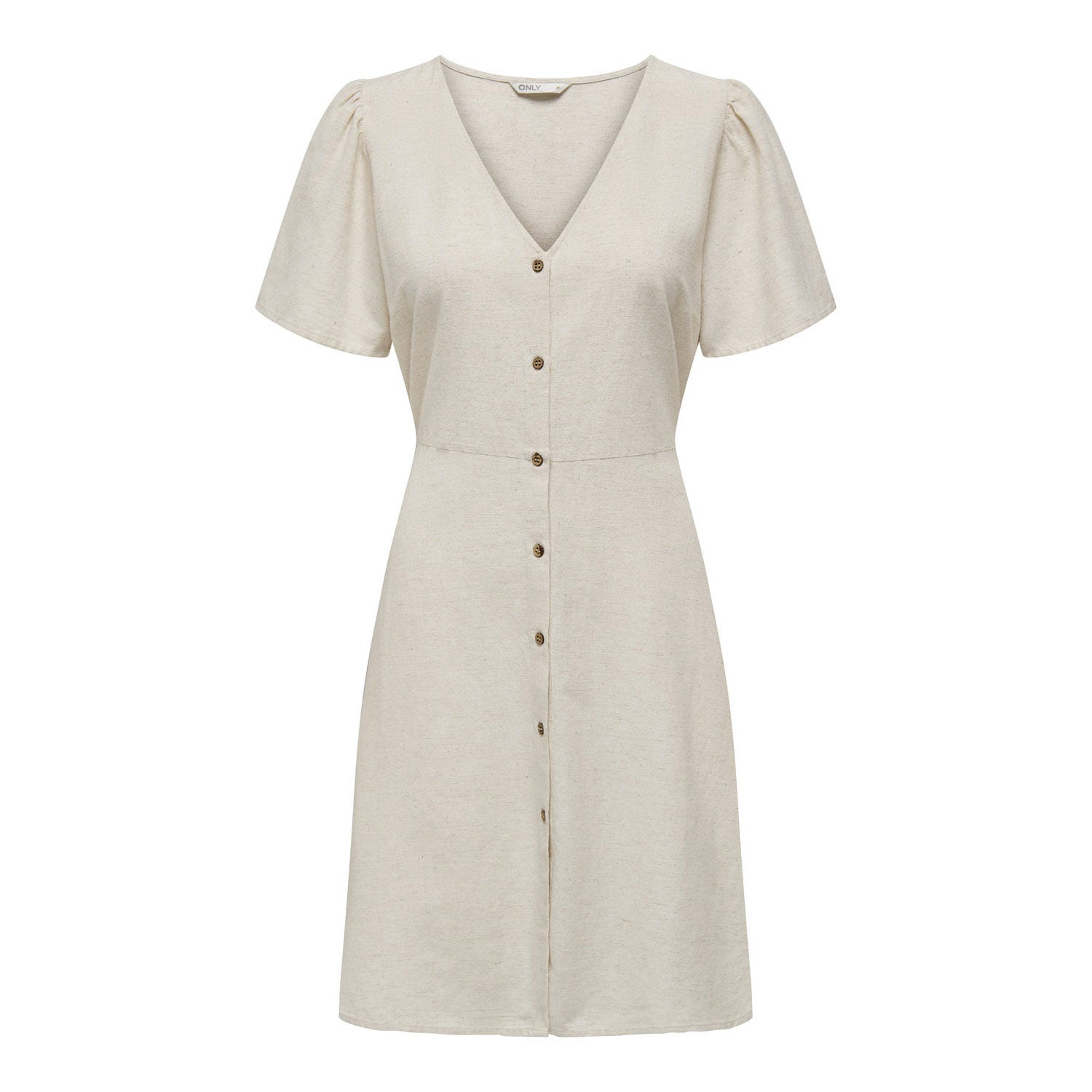 ONLY linnen zomerjurk beige