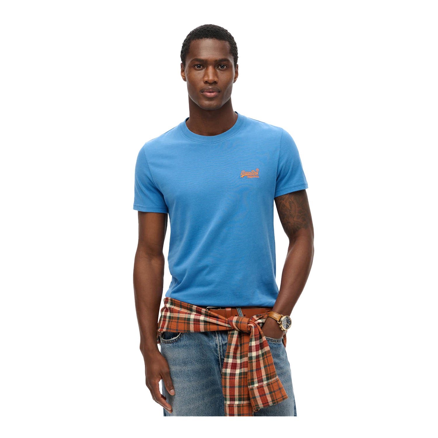 Superdry ESSENTIAL LOGO EMB TEE Heren Body (fashion) - Maat S