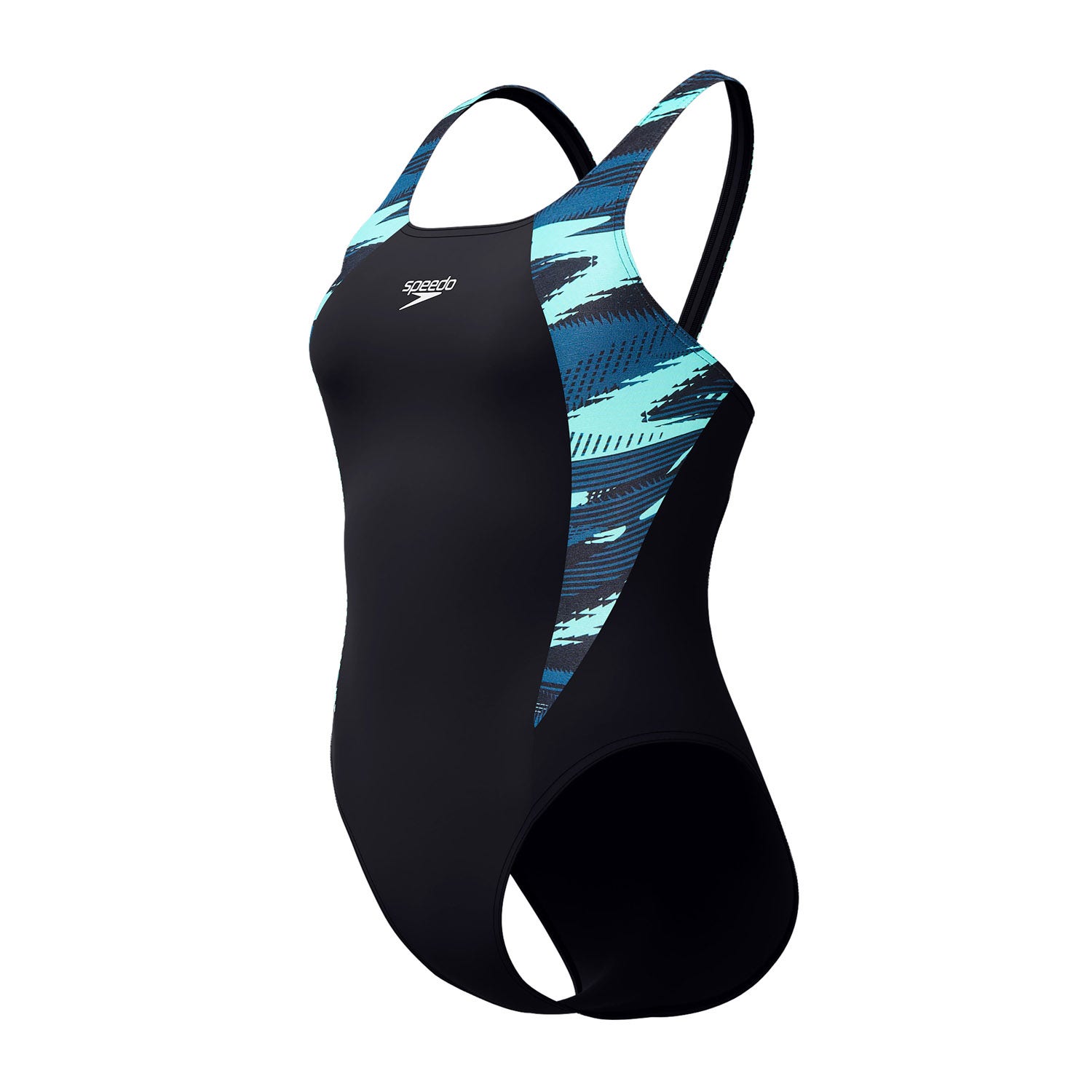 Speedo Endurance+ sportbadpak HyperBoom Splice zwart turquoise
