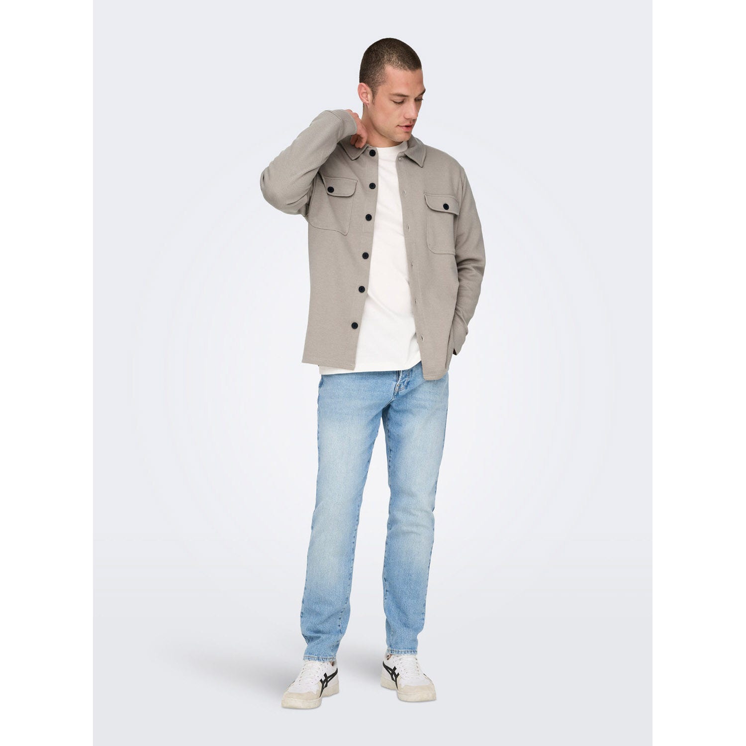 ONLY & SONS ONSNEWKODYL OVERSHIRT SWEAT NOOS Heren Overhemd - Maat L